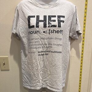Chef Definition Graphic T-Shirt - Light Gray